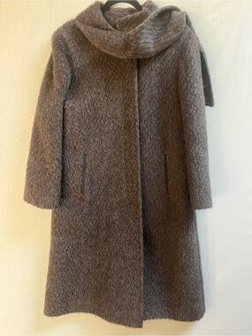 Vintage Surrey Classics Mohair Scarf Collar A-Line Coat Made in Canada Sz L